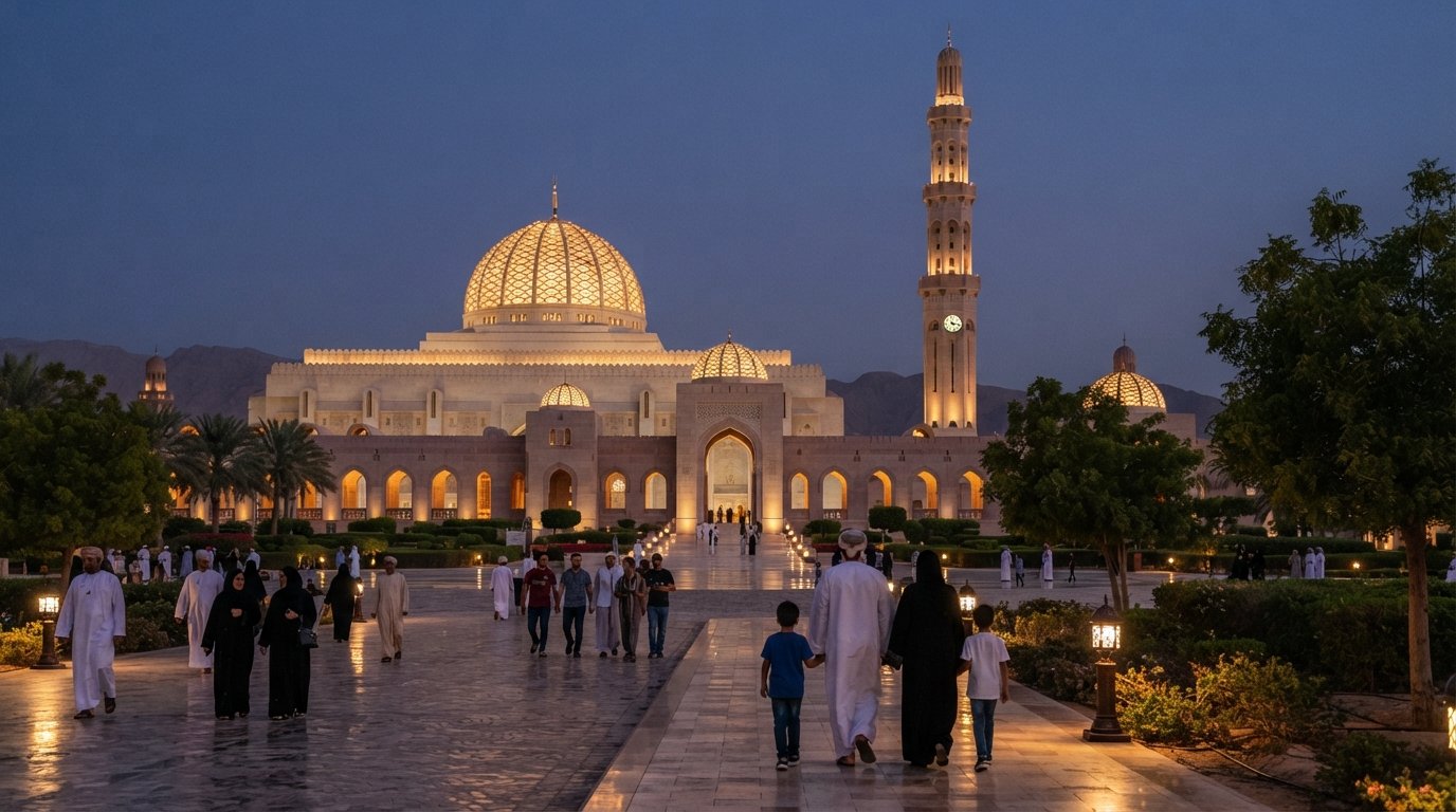 Al Khuwair, Mascate: il cuore pratico della capitale con una grande moschea al centro