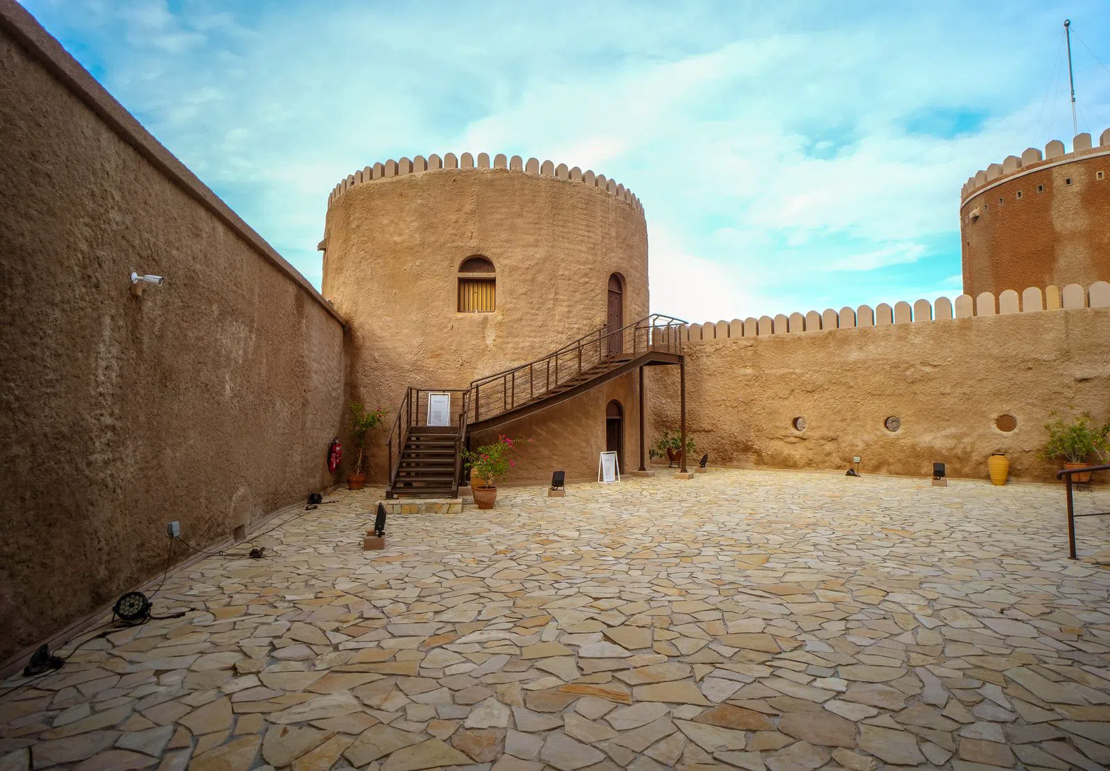 Al Mirani Fort and the Ramparts Above Muscat Harbour